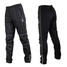 Штаны для велоспорта мужские тёплая флисовая ветрозащитная длинные брюки для велоспорта мужской на зиму и осень MTB дорожный велосипед Горные штаны для езды колготки