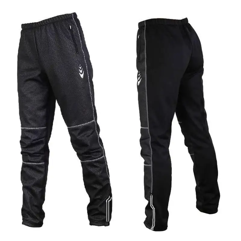 

Cycling Pants Men Fleece Thermal Windproof Cycling Long Pants Male Autumn Winter MTB Road Bike Downhill Riding Trousers Tights