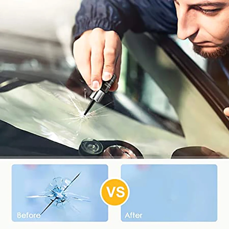 

Car Windshield Repair tool DIY Window Repair Tools Windscreen Glass Scratch Crack Restore Window Screen resin+blade+strips