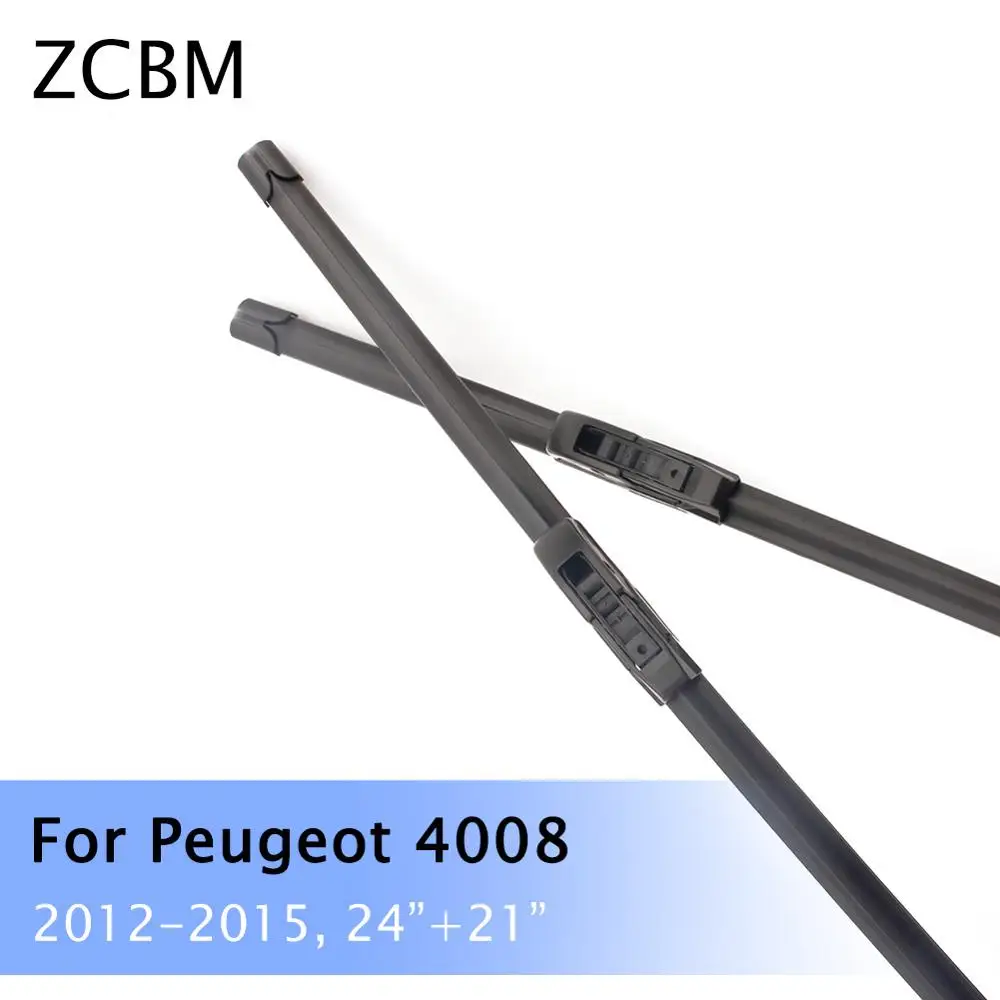 ZCBM автомобильные передние стеклоочистители для peugeot 4008 модель года 2012 2013 тип крючка стеклоочистителей ветрового стекла 24+ 21 дюйм