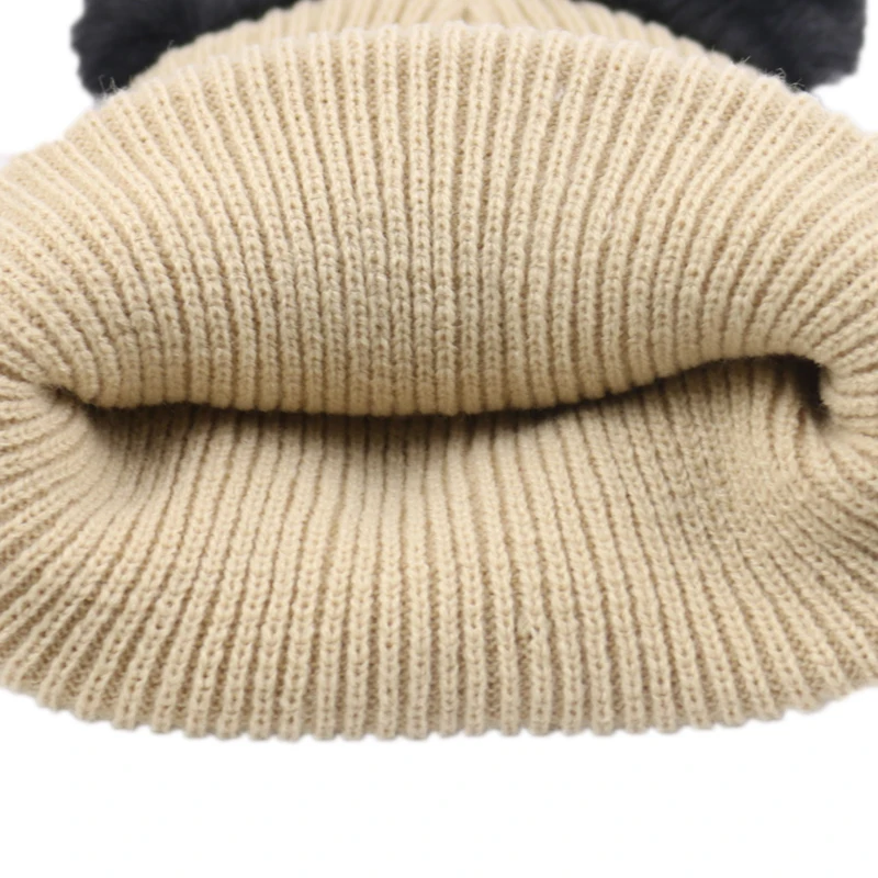 Winfox Новые Вязаные шапочки для женщин, модная шапочка с кошачьими ушками, зимние шапки