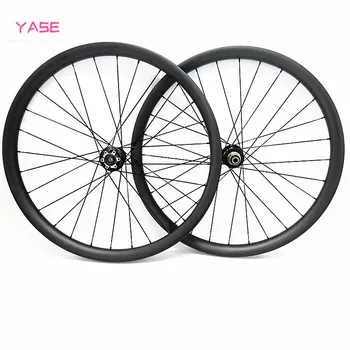 

YASE 29er carbon mtb wheelset 40x25mm tubeless aro 29 mtb asymmetry boost NOVATEC D791SB D792SB 110x15 148x12 bike disc wheels