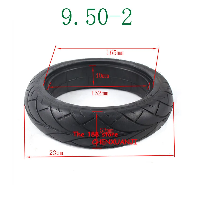 9,50 ''-2 твердые шины для газа скутер электрический скутер/электрический скутер запасная безвоздушная шина 9,50-2 резиновая шина