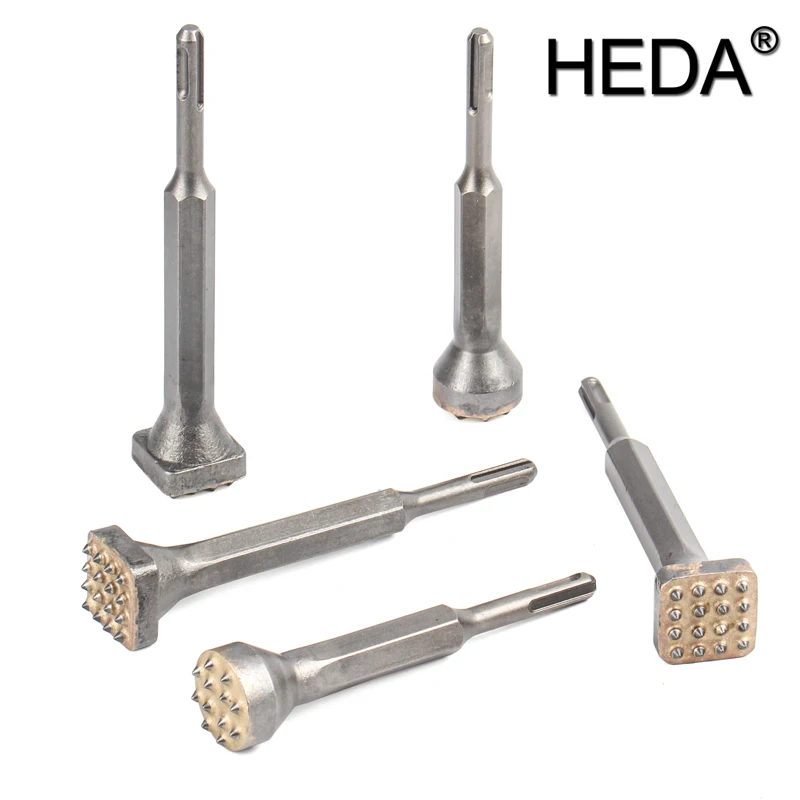 Square/Round SDS Plus Chisel Alloy Point Groove Gouge Electric Flower ...