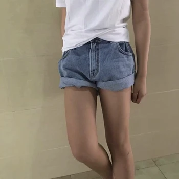 

Summe Korean Style Casual Shorts Jeans Summer Hot Short Pants Curling Shorts Denim Casual Shorts High Waist Denim Shorts