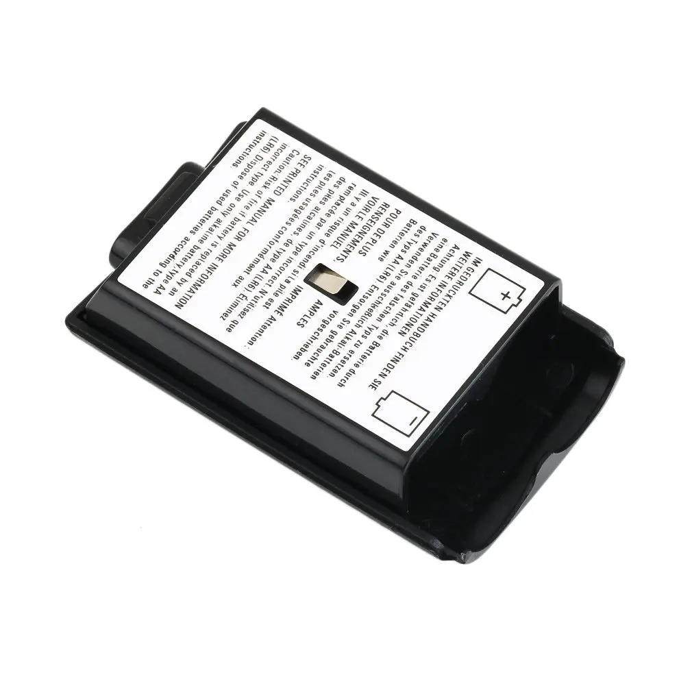 

Universal Battery Pack Cover Shell Shield Case Kit for Xbox 360 Wireless Controller Black Xbox 360 Battery Shell Drop shipping