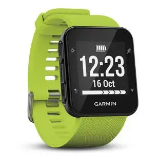Оригинальные gps классические часы Garmin Forerunner 35 трекер сердечного ритма фитнес трекер Водонепроницаемый бег Смарт часы для мужчин и женщин - Цвет: Зеленый