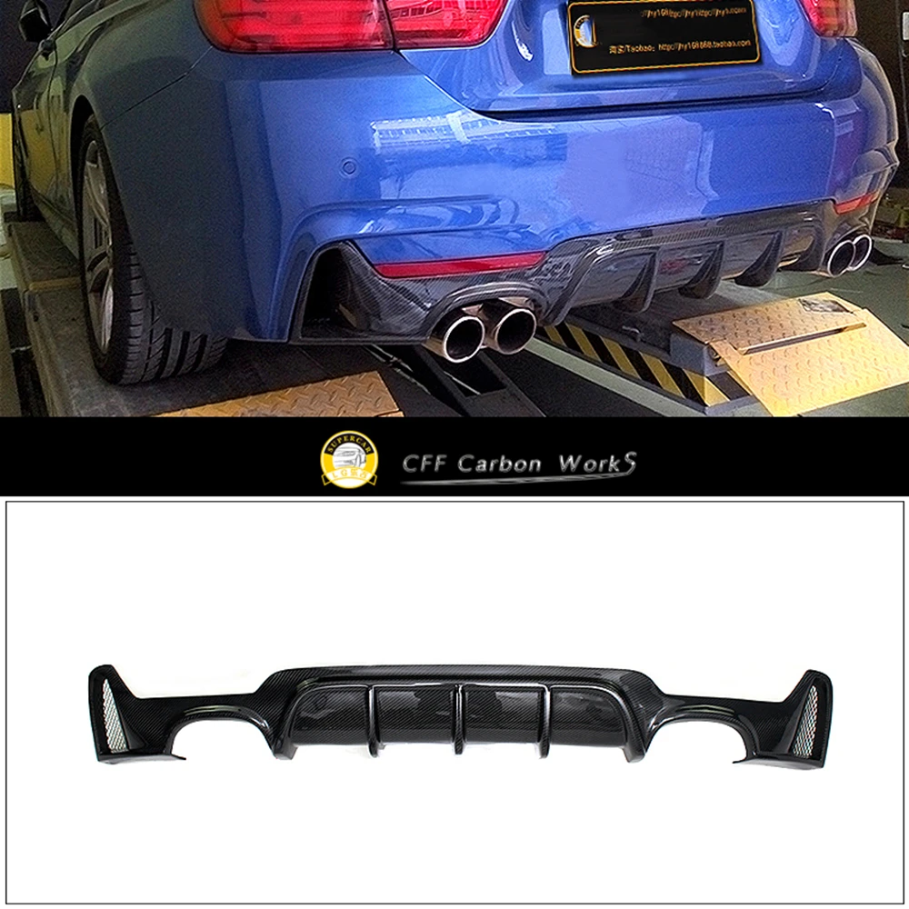 

Задний бампер диффузор губа ДЛЯ BMW 4 серии F32 F33 F36 435i M Sport 2014-2020 АБС углеродное волокно вид автомобильный сплиттер спойлер пластина