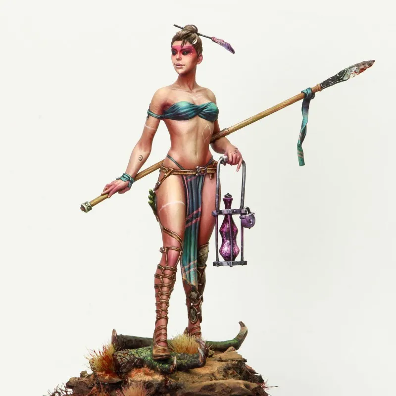 

1/24 Resin Figures Model Kit Unassambled Unpainted dragons charmer 624