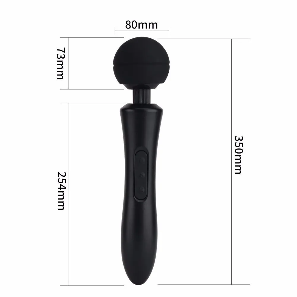 New Powerful Oral Clit Vibrators For Women USB Charge AV Magic Wand Vibrator Massager Adult Sex Toys For Woman Mastrubator 3