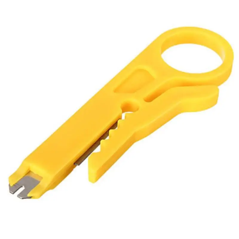 

Professional Cable Networking Wire UTP LAN Stripper Telephone Yellow 9cm Portable Safe Cat5 Down Tool