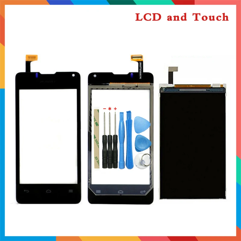 

high quality 4.0'' For Huawei Ascend Y300 T8833 U8833 Lcd Display Screen + Touch Screen Digitizer Sensor