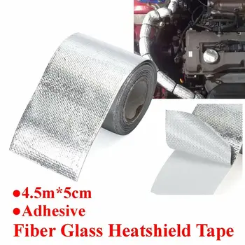 

Good Sealing Fireproof 450cm Heat Shield Wrap Heatshield Tape Outdoor Cooler Tube Car Tuning Fiberglass Heat Shield Tape