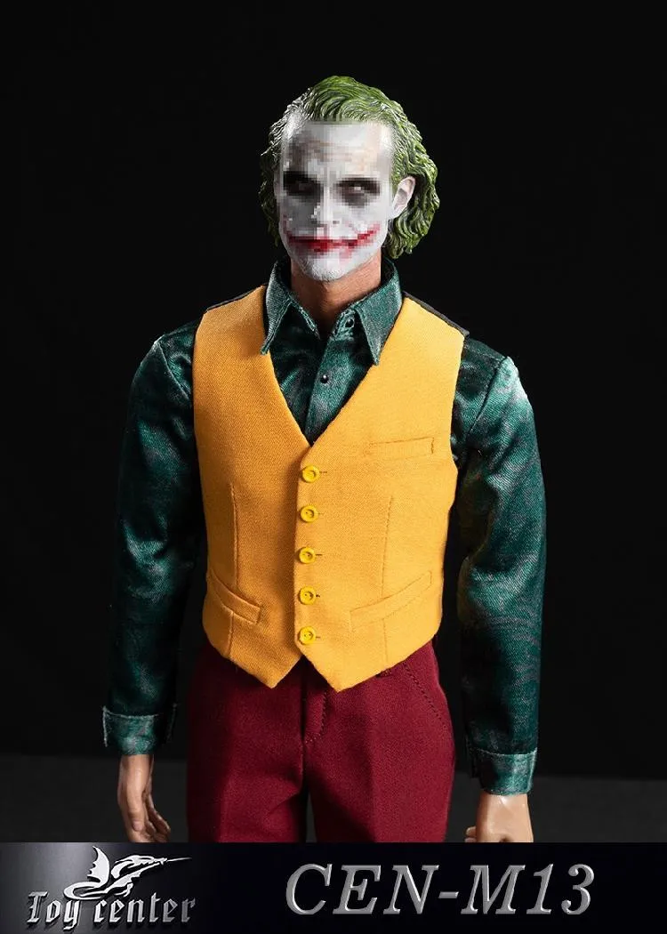 1/6 Man Costume Joker Casual Ver Action Doll Coat Shirt Pants Model Set F 12in