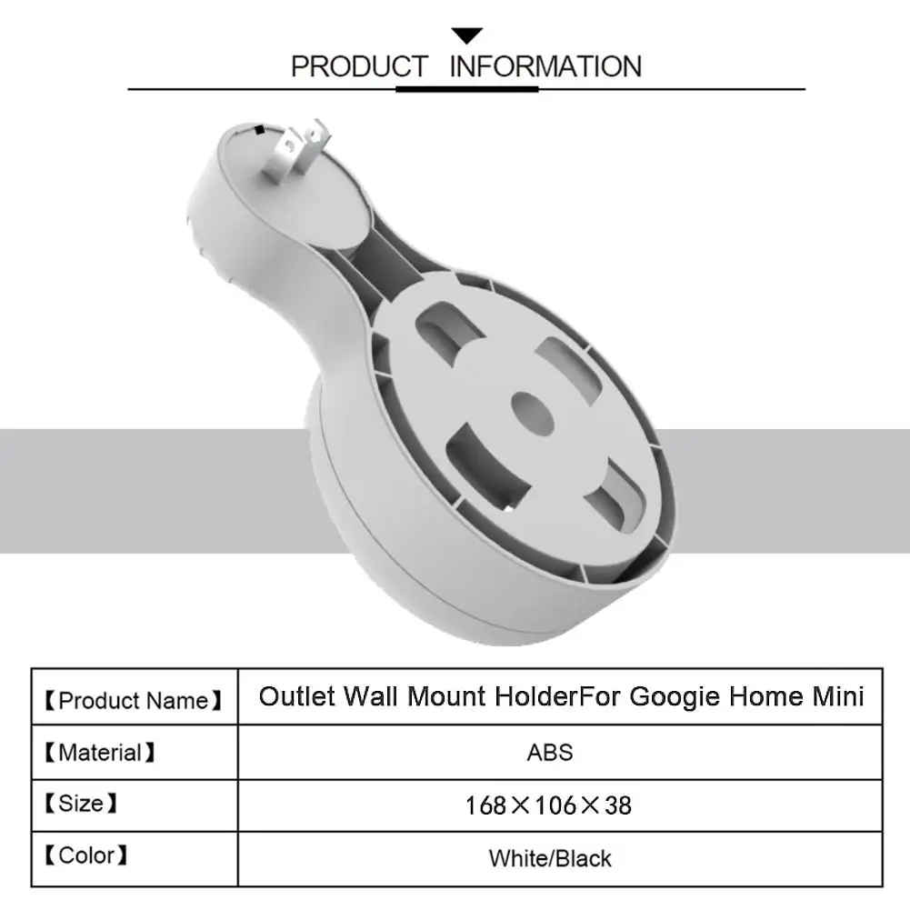 Мини настенная розетка висячая смарт-динамик вешалка для зарядки питания кронштейн переносная подставка вешалка для Google Home Voice