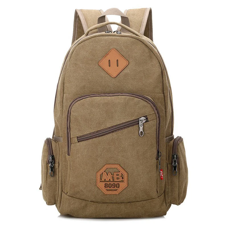 Men Travel Backpacks Vintage Double Side Pocket Shool Back Packs Large Capacity Rucksack Portable Bags 2020 Trend | Багаж и сумки