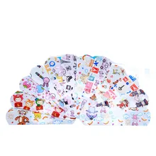 100PC עוצר דמום דבק תחבושות לנשימה חמוד סיוע להקה מצוירת עמיד למים העזרה הראשונה חירום ערכת לילדים דבק תחבושת(China)