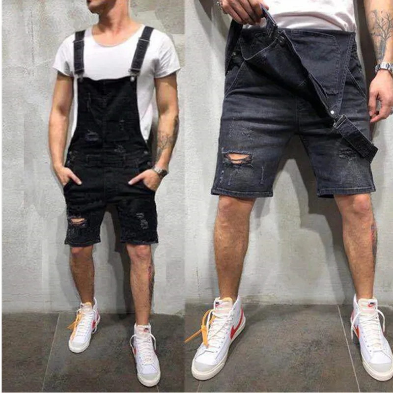 Хит стиль мужские рваные джинсы комбинезоны Hi Street Distressed Denim bib Комбинезоны для мужчин брюки на подтяжках