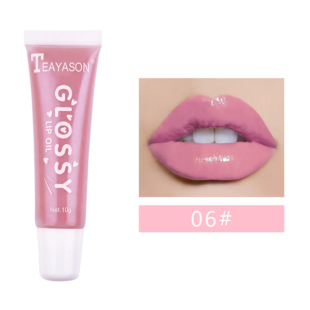 Lipgloss Waterproof Lipstick Liquid Makeup Lip Gloss Color Long Lasting Moisturizer Pink Nude Shimmer Lip Gloss