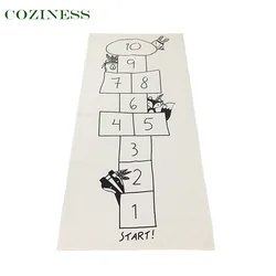 Confortable – tapis d'intérieur pour enfants, tapis de jeu antidérapant de bonne qualité, imprimé pour bébés et tout petits, tapis de Protection en toile de coton 