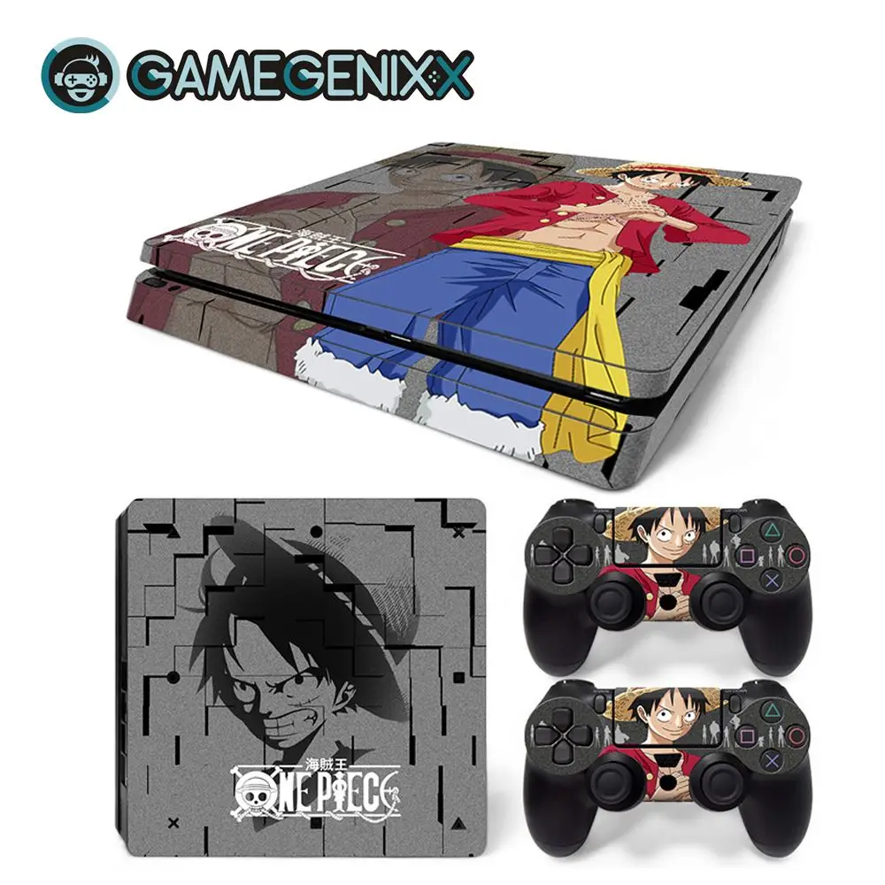 GAMEGENIXX Кожа Наклейка Защитная Наклейка Обложка для PS4 Slim консоли и 2 контроллеров-одна штука
