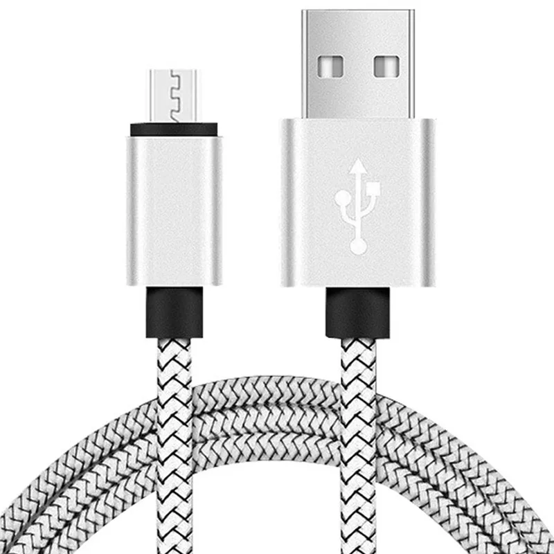 Lvory Length 2m USB кабель для быстрой зарядки нейлоновое плетеное зарядное устройство Шнур для iphone 6 6S 7 8 Plus XR X XS MAX для Xiaomi huawei samsung Smart phone - Цвет: Lvory Length 2m