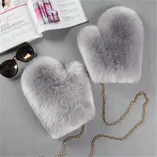 Женские модные брендовые шерстяные зимние перчатки, варежки из искусственного лисьего меха, толстые плюшевые пушистые перчатки унисекс