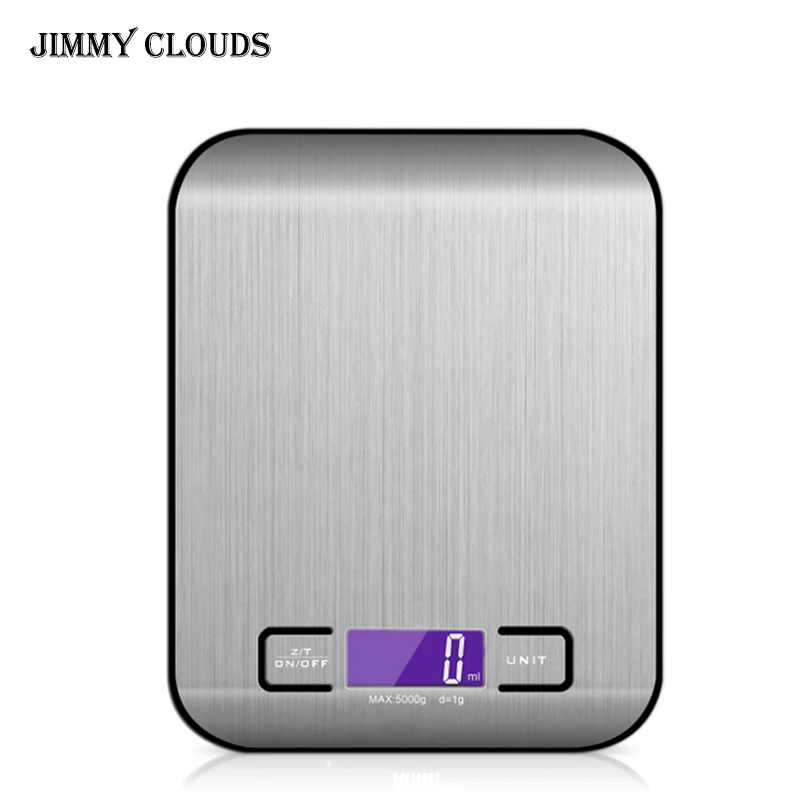 

5000g/1g LCD Electronic Kitchen Scales balance Cooking Measure Tools Digital Stainless Steel digital Weighing Food scale