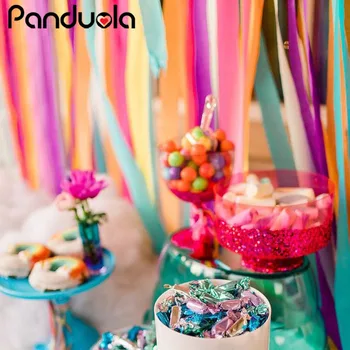 

6pcs 10m Crepe Paper Streamers DIY Paper Garland Photography Backdrops For Wedding Birthday Party Baby Shower Venue Decoration