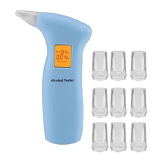 С 10 шт. рты Профессиональный алкогольный тестер полицейский ЖК-дисплей цифровой дыхательный быстрый ответ для пьянных водителей 712T dfdf