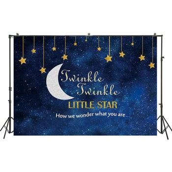 

HUAYI Photography Backdrop Studio Background Party Photo Booth Baby Shower Decor Twinkle Star 3 Kinds Materials W-3634