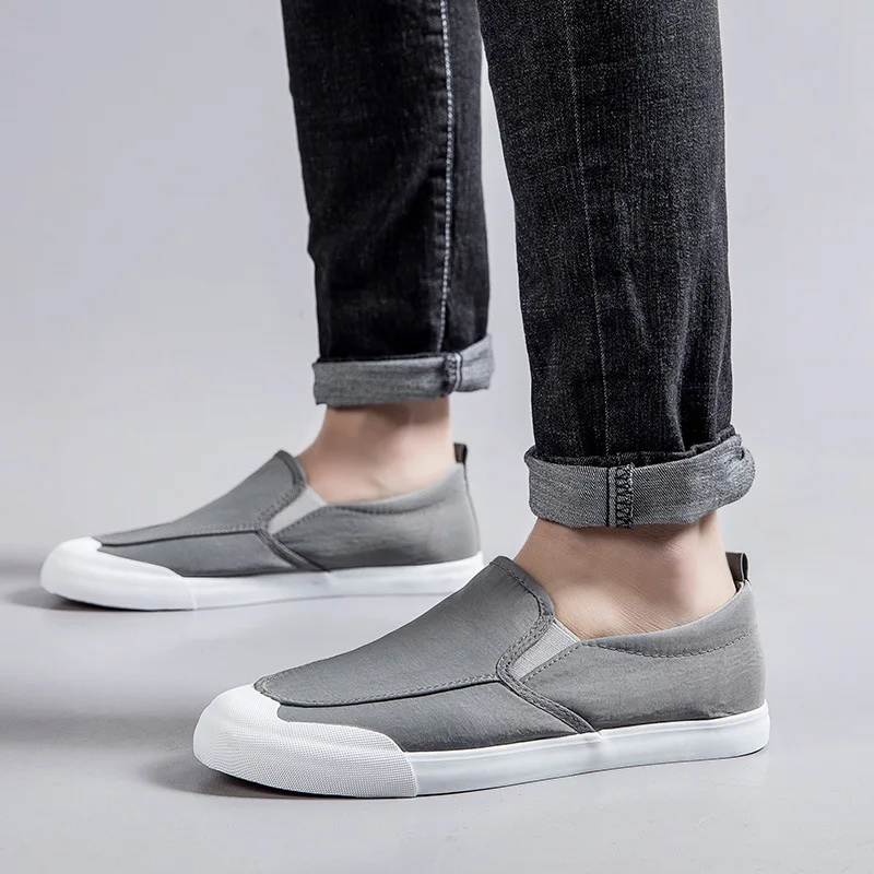 

2019 Autumn Leyo Casual Flat Shoes Men's round-Toe Breathable Tight with Shoes Trend Students Canvas Shoes
