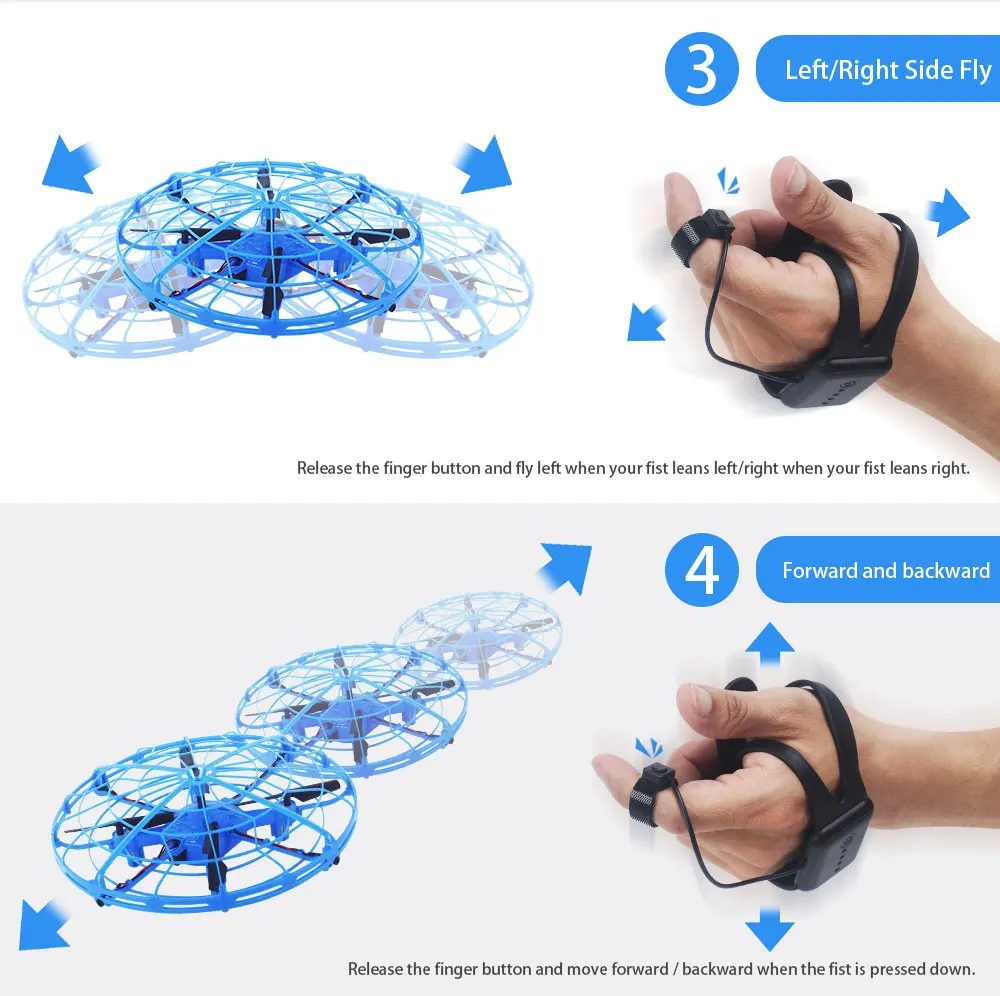 Жесты дистанционного управления Квадрокоптер часы RC Интеллектуальная Индукционная Гравитация НЛО камера Дрон самолет вертолет игрушки для детей