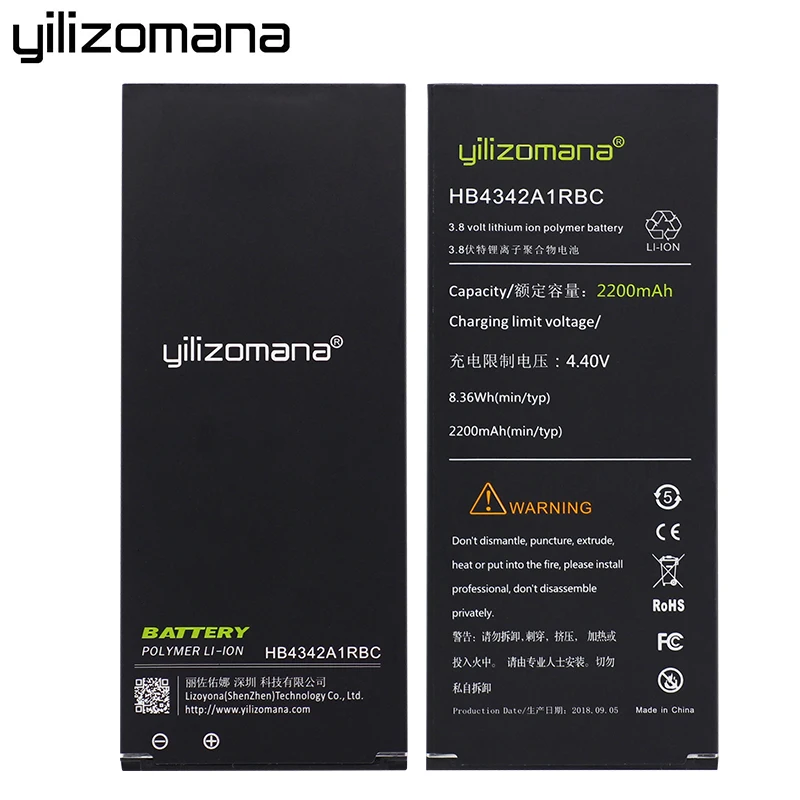 Оригинальный YILIZOMANA HB4342A1RBC аккумулятор для телефона Huawei Honor 4A 5A Y5II Y5 II 2 Ascend 5 + Y6 SCL TL00