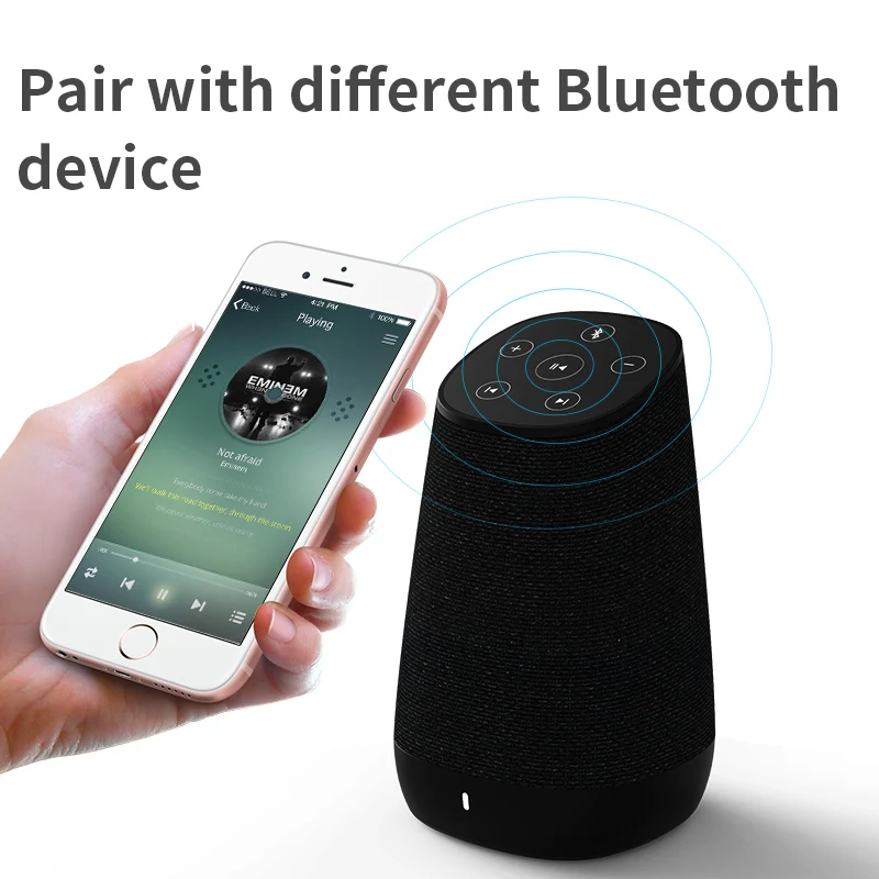 Портативный Bluetooth динамик 15 Вт встроенный микрофон свободные руки для помещения