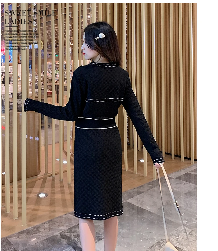 Грудное вскармливание платье большого размера Женская мода новое свободное вязаное платье Корейская версия беременных вязаный свитер