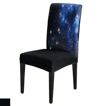 

Starry Sky Spandex Elastic Dining Chair Slipcover Removable Kitchen Seat Case Stretch Chair Cover for Banquet