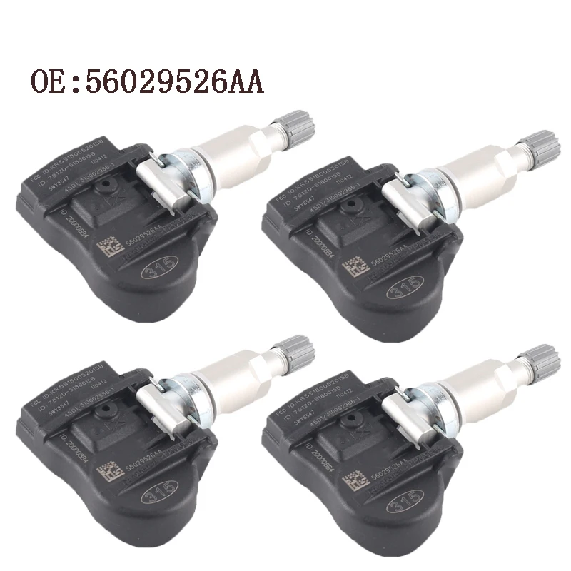4 шт. TPMS шин датчики давления воздуха для Mopar Dodge Jeep 56029526AA