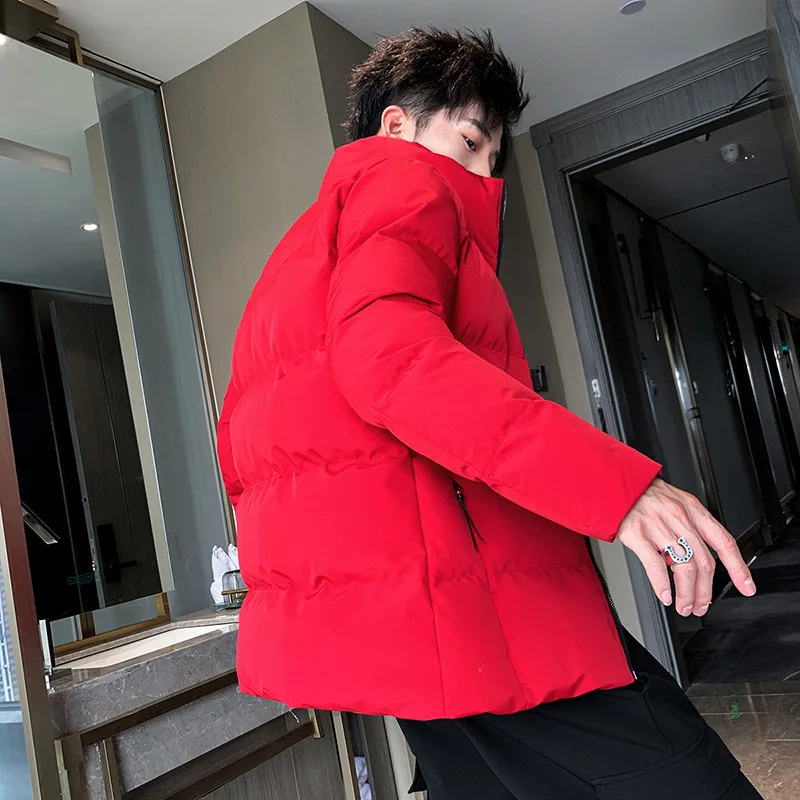 19 Autumn And Winter New Style Cotton-padded Clothes down Coat Korean-style Trend Stand Collar Cotton Coat Cotton-padded Jacket