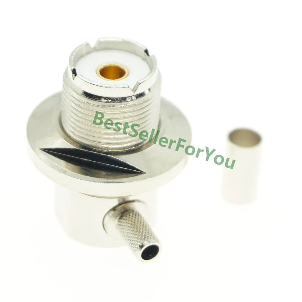 UHF SO239 розетка SO 239 ОБЖИМНАЯ гайка RG58 RG142 LMR195 кабель прямоугольный радиочастотный