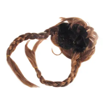 

Sexy Long Braid Wig Women Synthetic Heat Resistant Cosplay Hair Full Head Wig Cartoon Movie Wig Romance Party Accessories