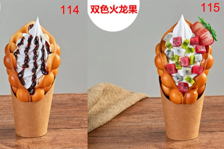 Hong Kong bubble egg вафельная модель; поддельные мороженое яйцо ggettes слоеного вафельного торта еда модель окна дисплей пузырь вафельные фигурки