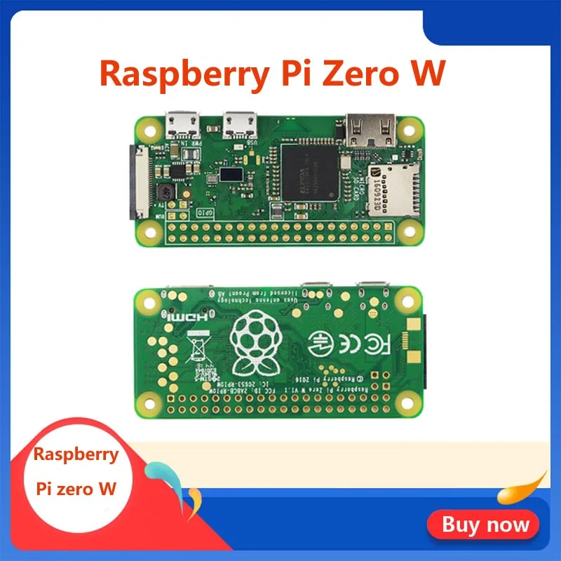 

Raspberry Pi Zero W Wireless Pi 0 with WIFI and Bluetooth 1GHz CPU 512MB RAM Linux OS 1080P HD video output free shipping