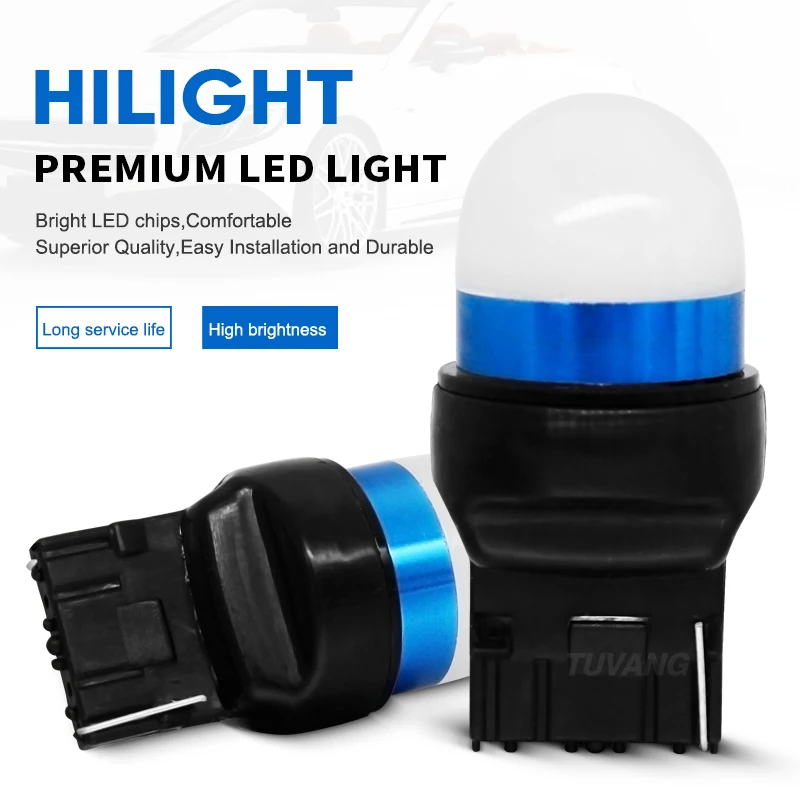 2x T20 7440 W21W 3030 светодиодный DRL обратный светильник резервный задний тормоз сигнальная Поворотная лампа светильник белый Янтарный красный