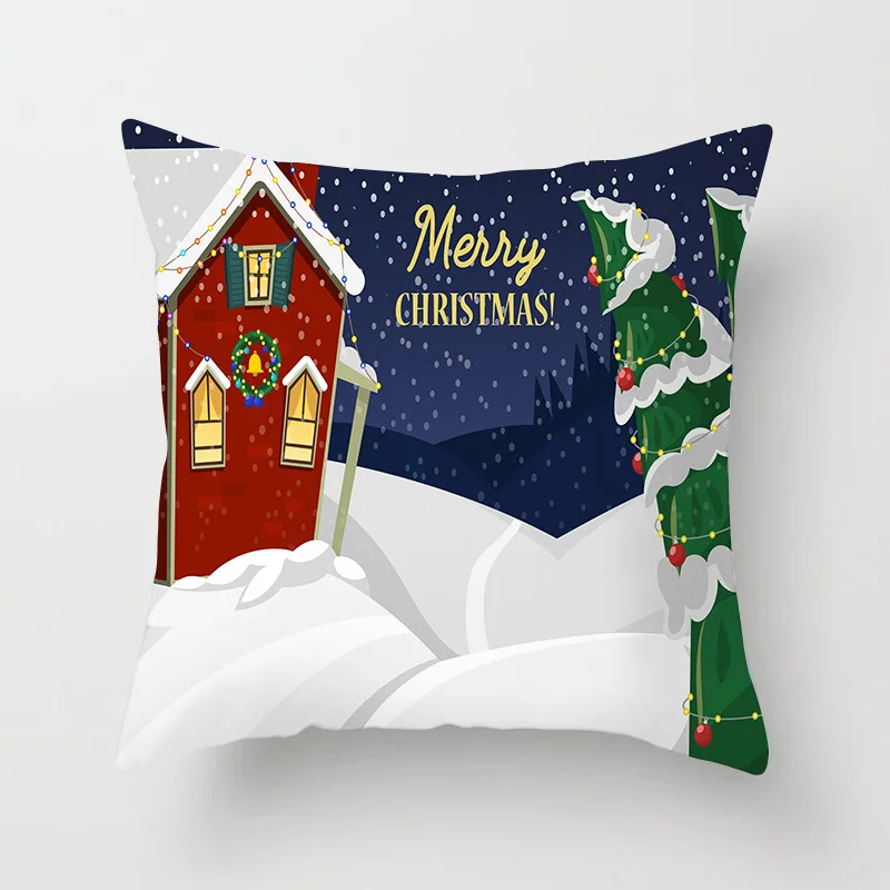 45х45см наволочка для подушки Чехол рождественские украшения для дома декоративный чехол на подушки рождественские украшения для дома подарок на Рождество украшения