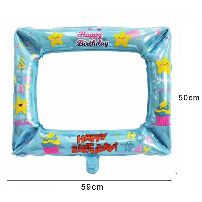 1 шт. фотобудка на день рождения фольга воздушные шары с днем украшение для