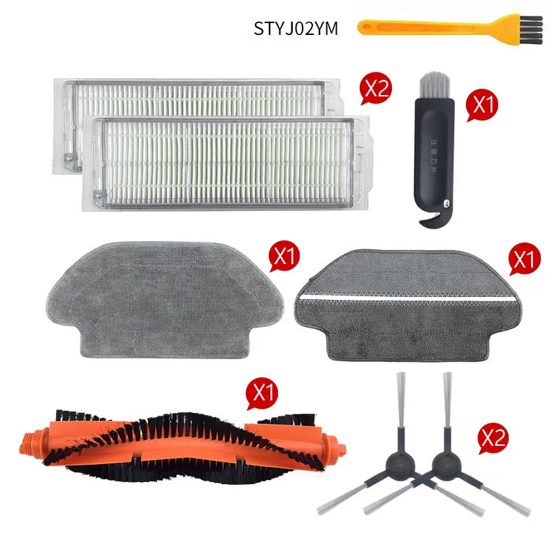 Main Brush Hepa Filter Side Brushes Mop Cloth for xiaomi Robot Vacuum Cleaner STYJ02YM Conga 3490 Viomi V2 PRO V-RVCLM21B | Бытовая