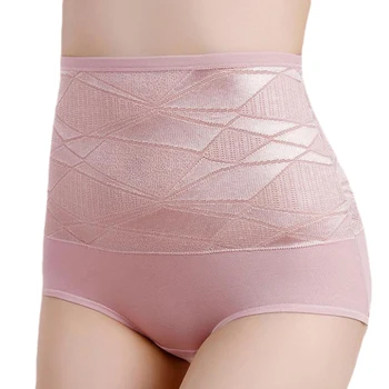 

New Ladies Big Size Underwear Female Printing Intimates Ladies Cotton Jacquard Briefs High Waist Panties Calcinha Cintura Alta