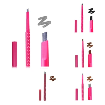 

Square Auto-rotate lasting Not blooming waterproof eyebrow pencil Light coffee