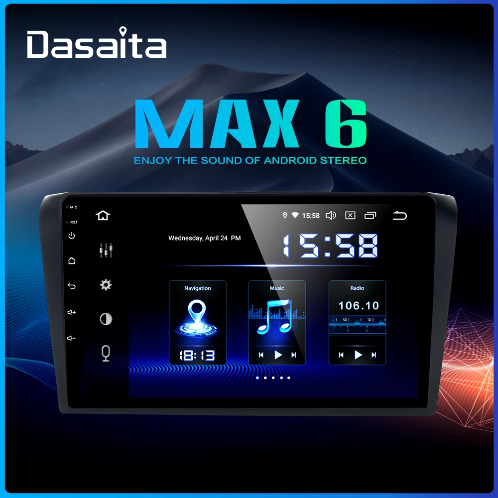 Dasaita " сенсорный экран автомобиля 1 Din Android 9,0 для Mazda 3 радио плеер 2006 2007 2008 USB HDMI стерео навигация TDA7850